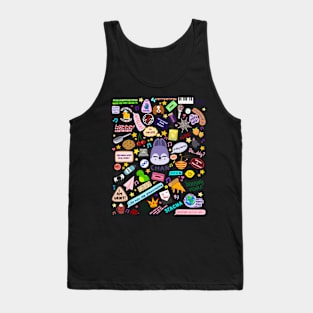 Chan doodle (black) Tank Top